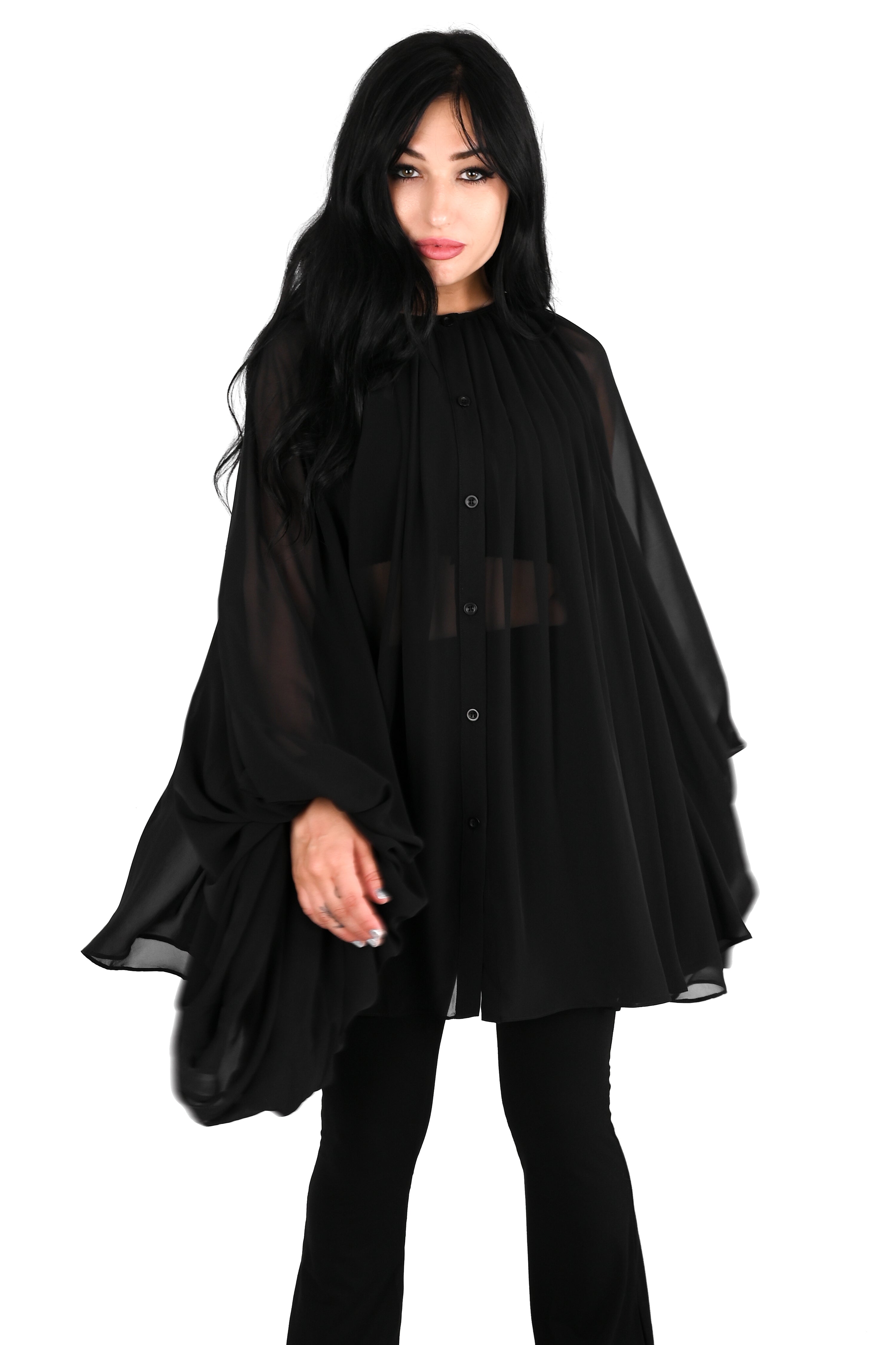 Oversized Button Up Tunic