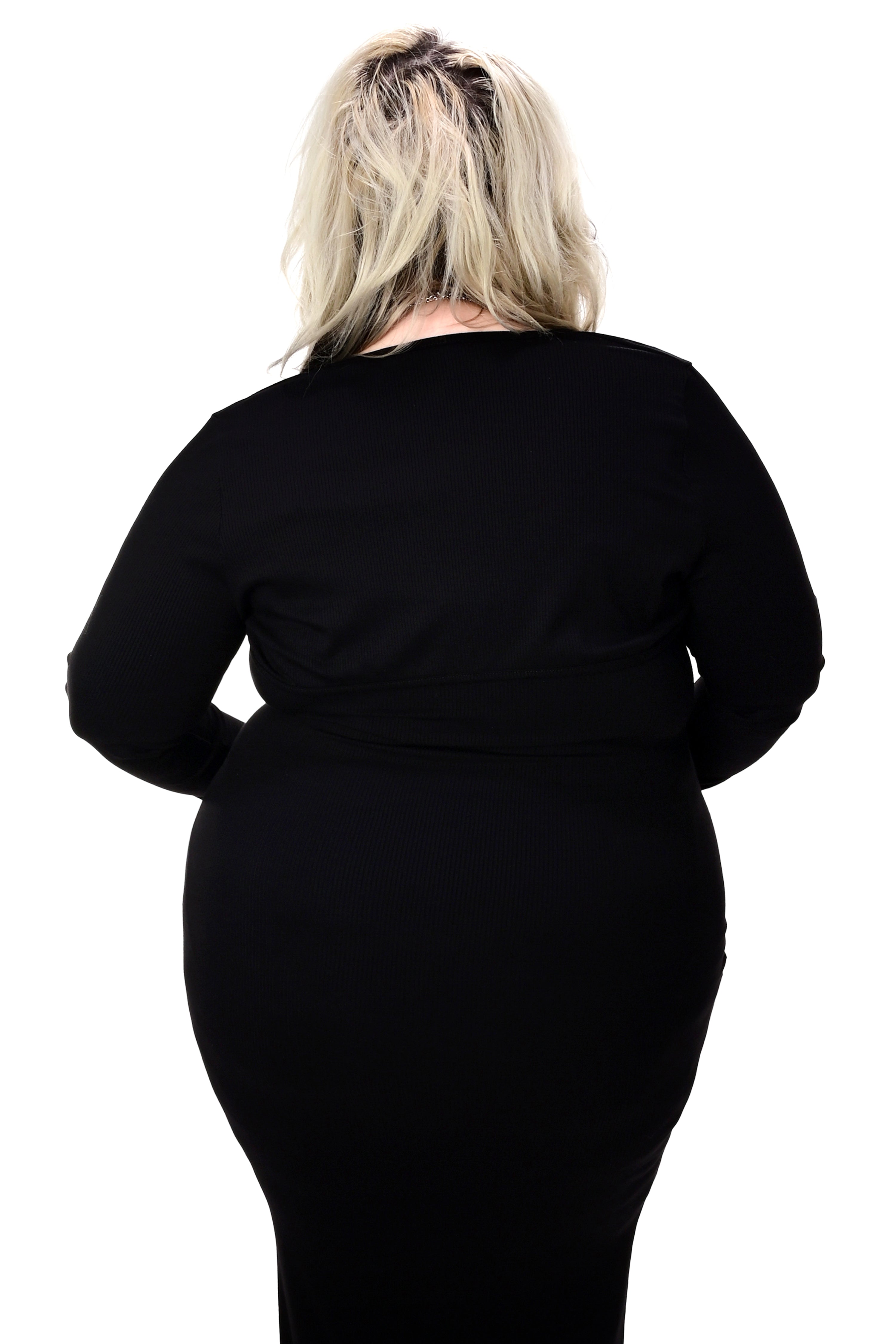 black ribbed bolero with thumbholes