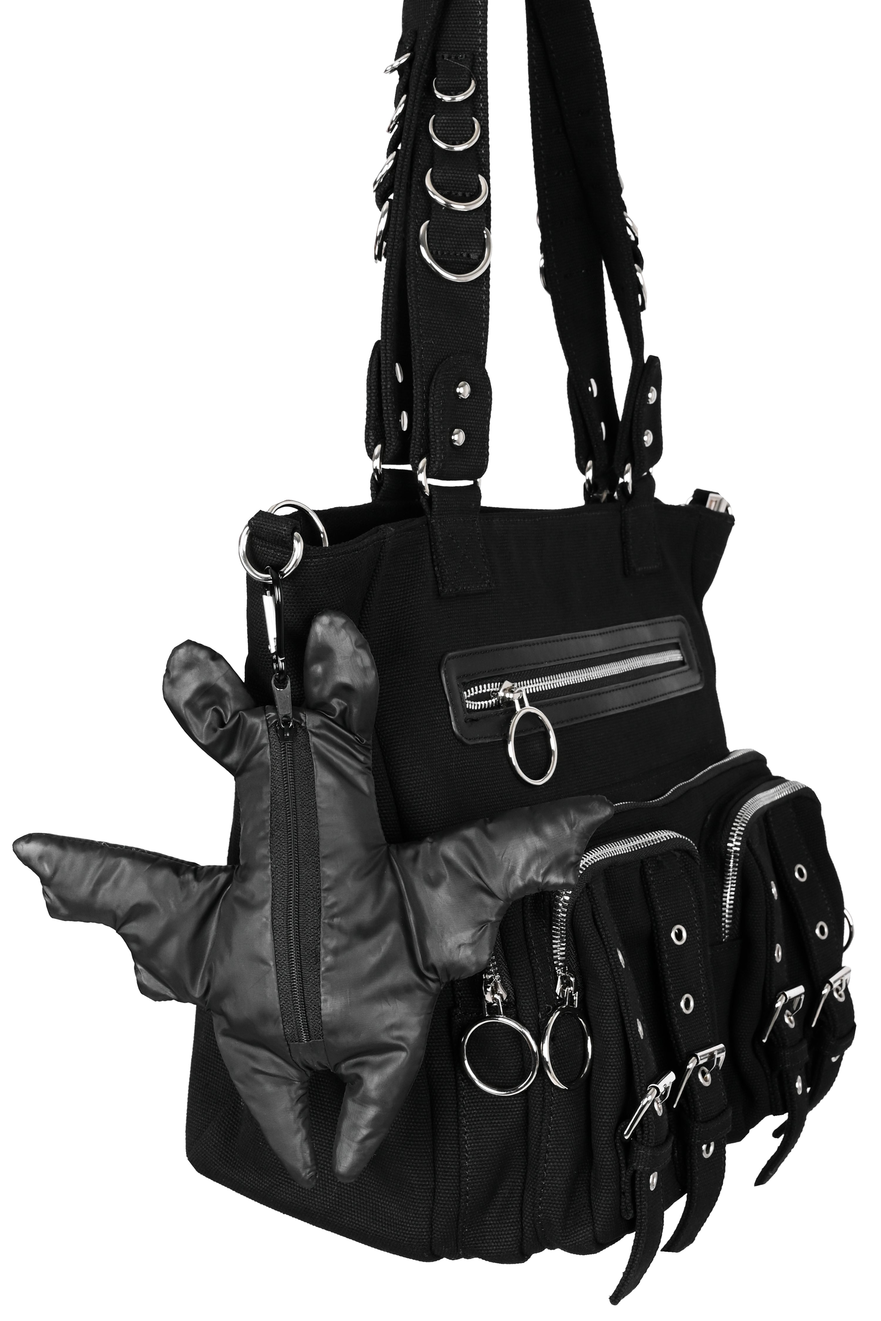 bat keychain with reusable tote on the inside
