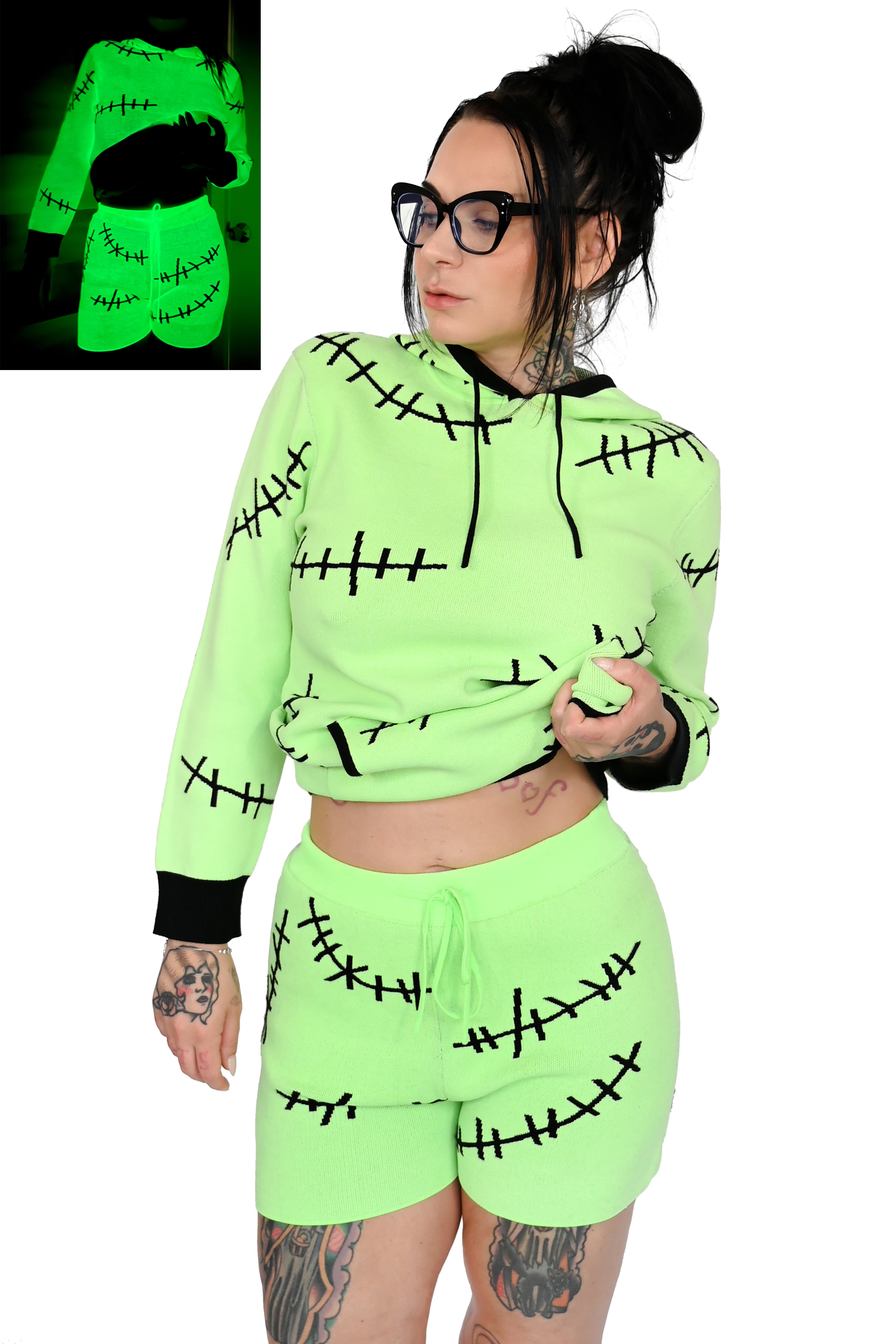 The Boogie Man Shorts - Green Glow in the Dark! No Restock!