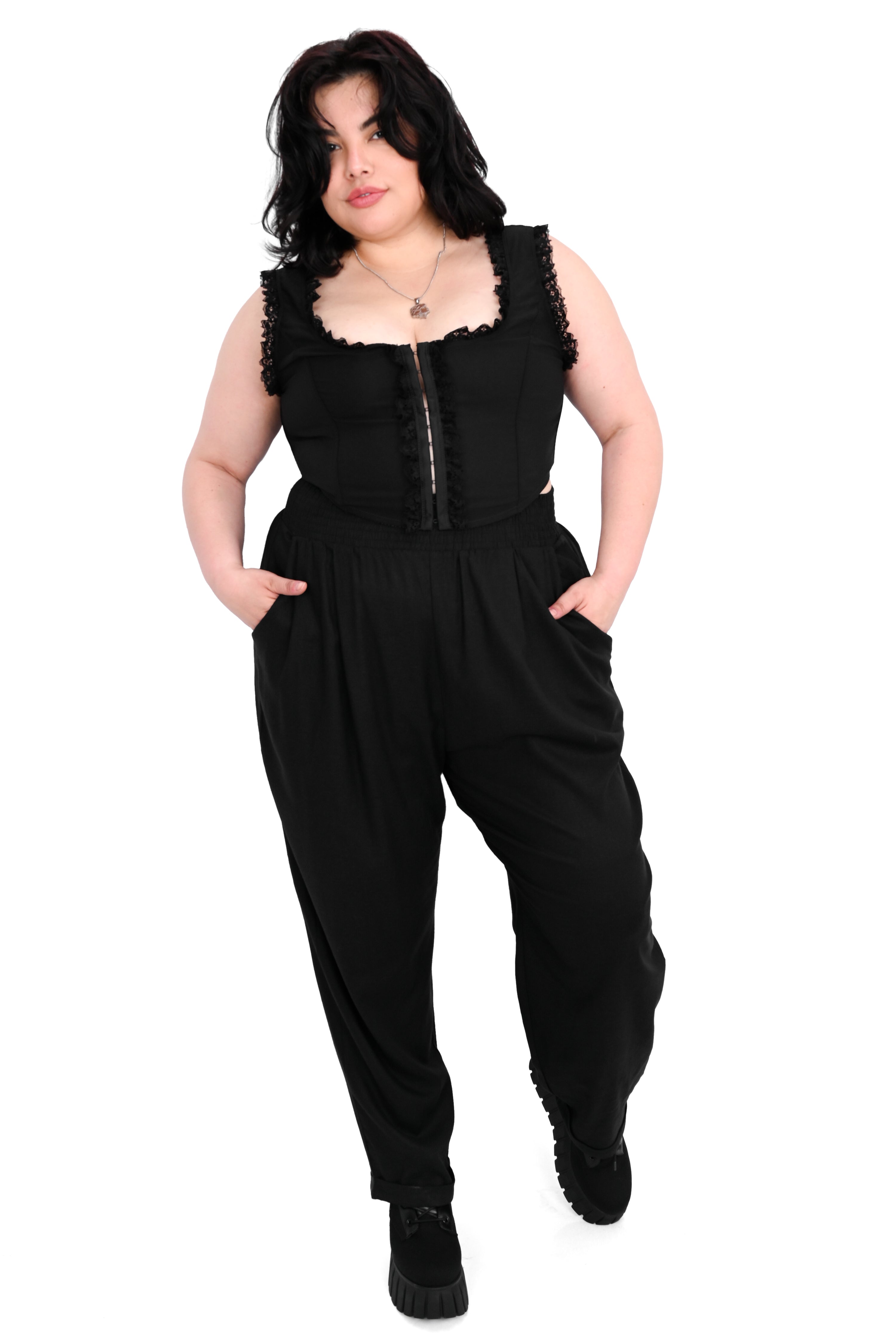 Tapered Culotte Pants
