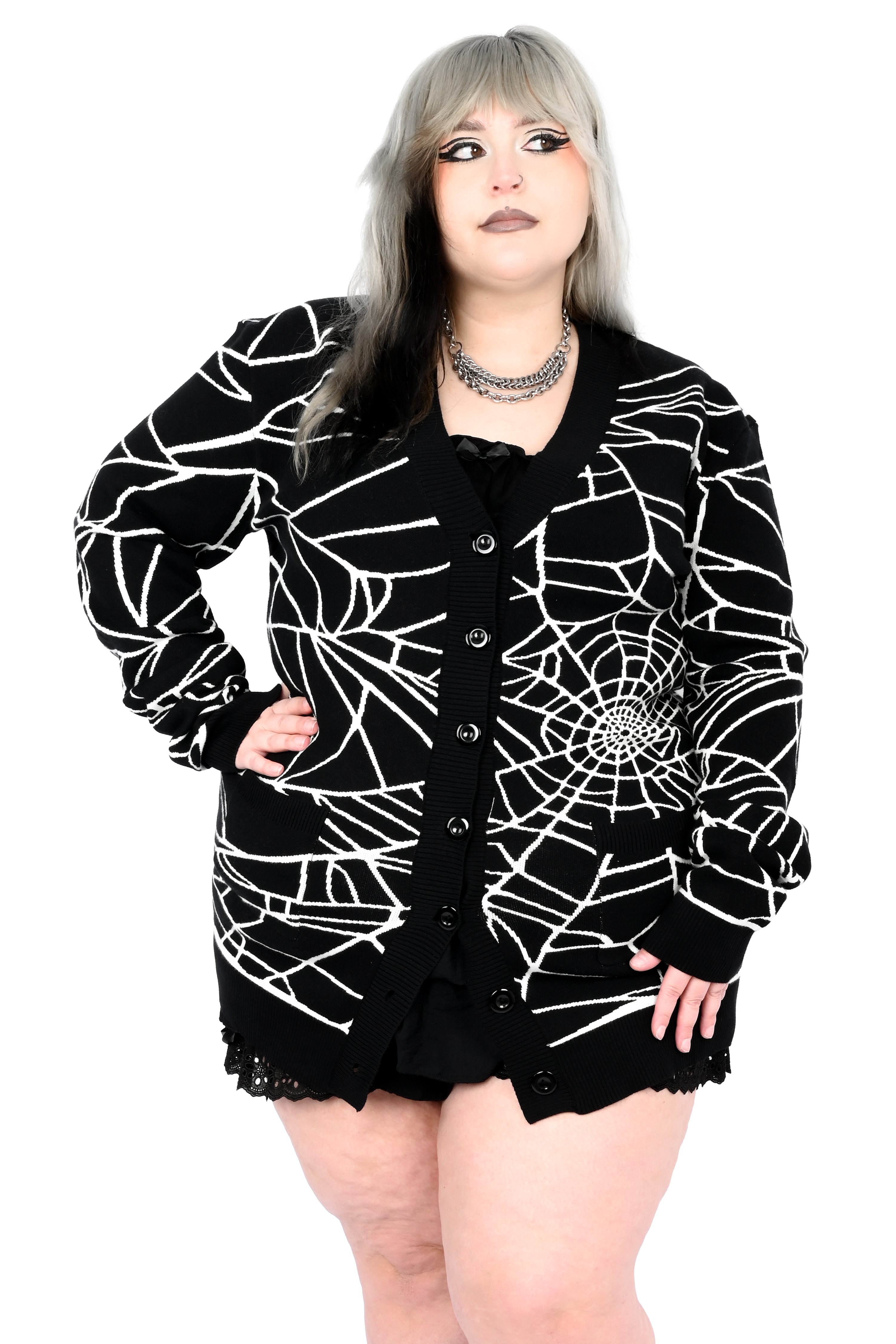 Cobwebs Cardigan Sweater