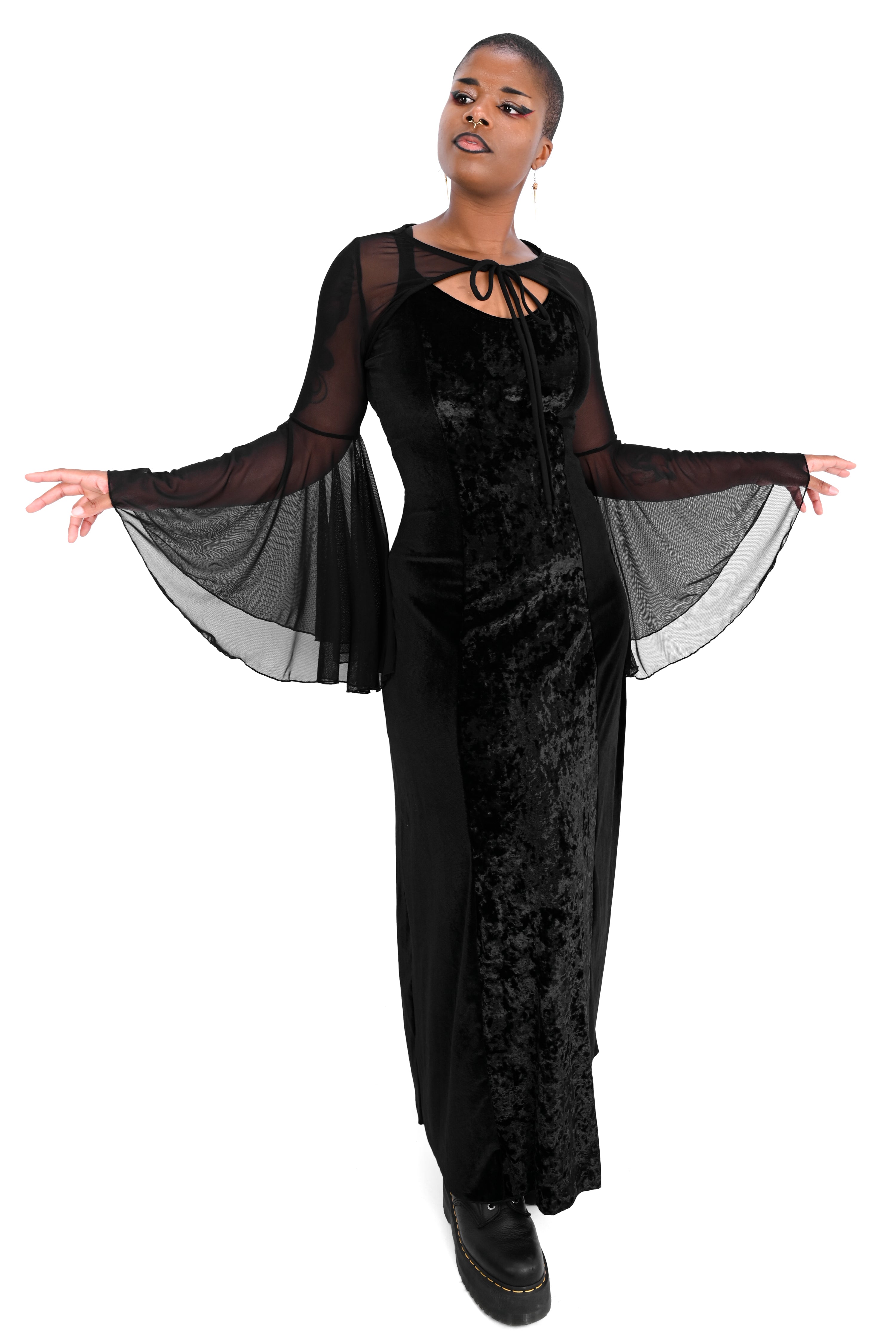 Mesh Mega Bell Sleeve Bolero - XS/S/3XL/4XL left!