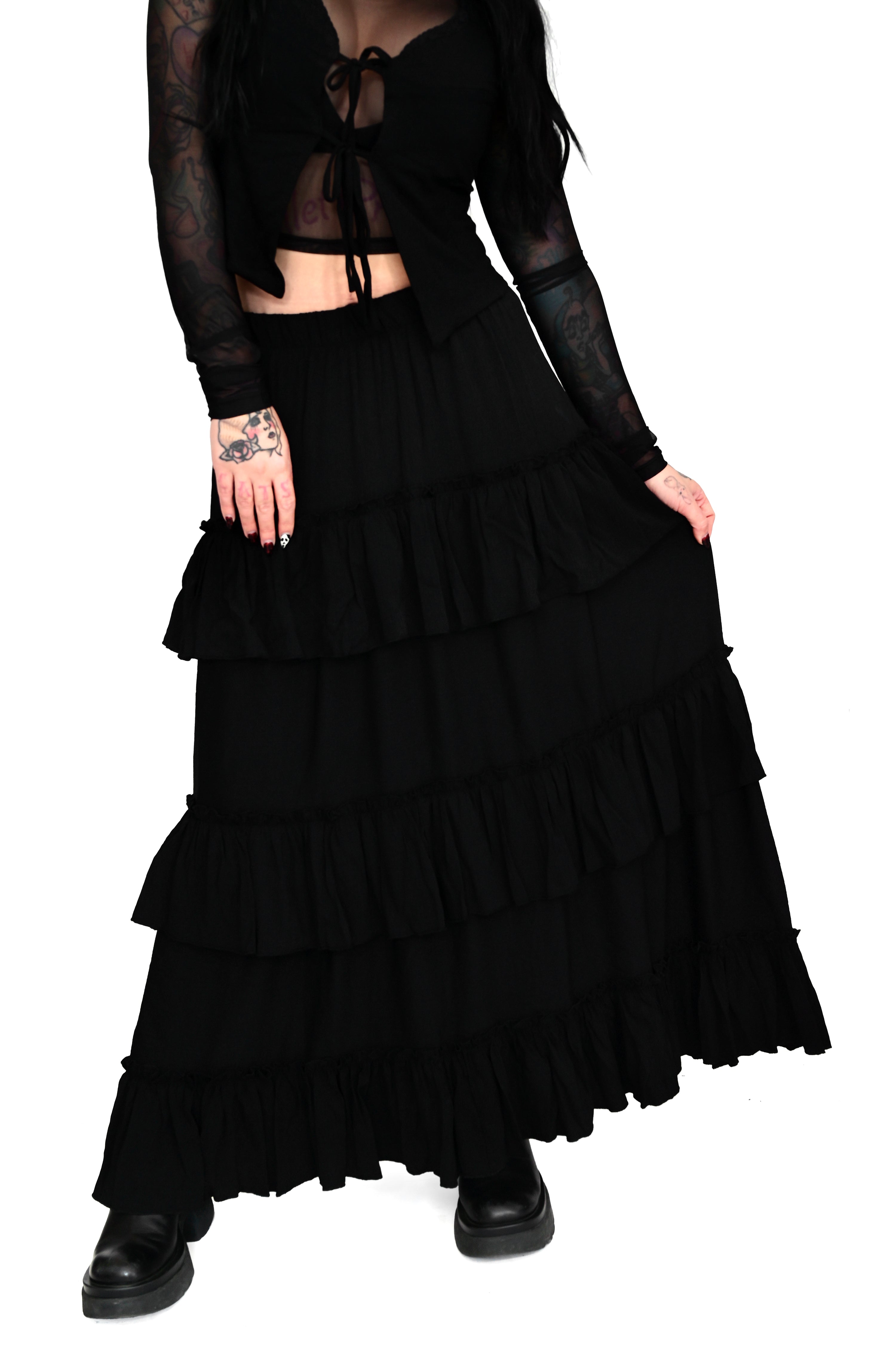 Leah Ruffle Skirt - XS/M/4XL left!