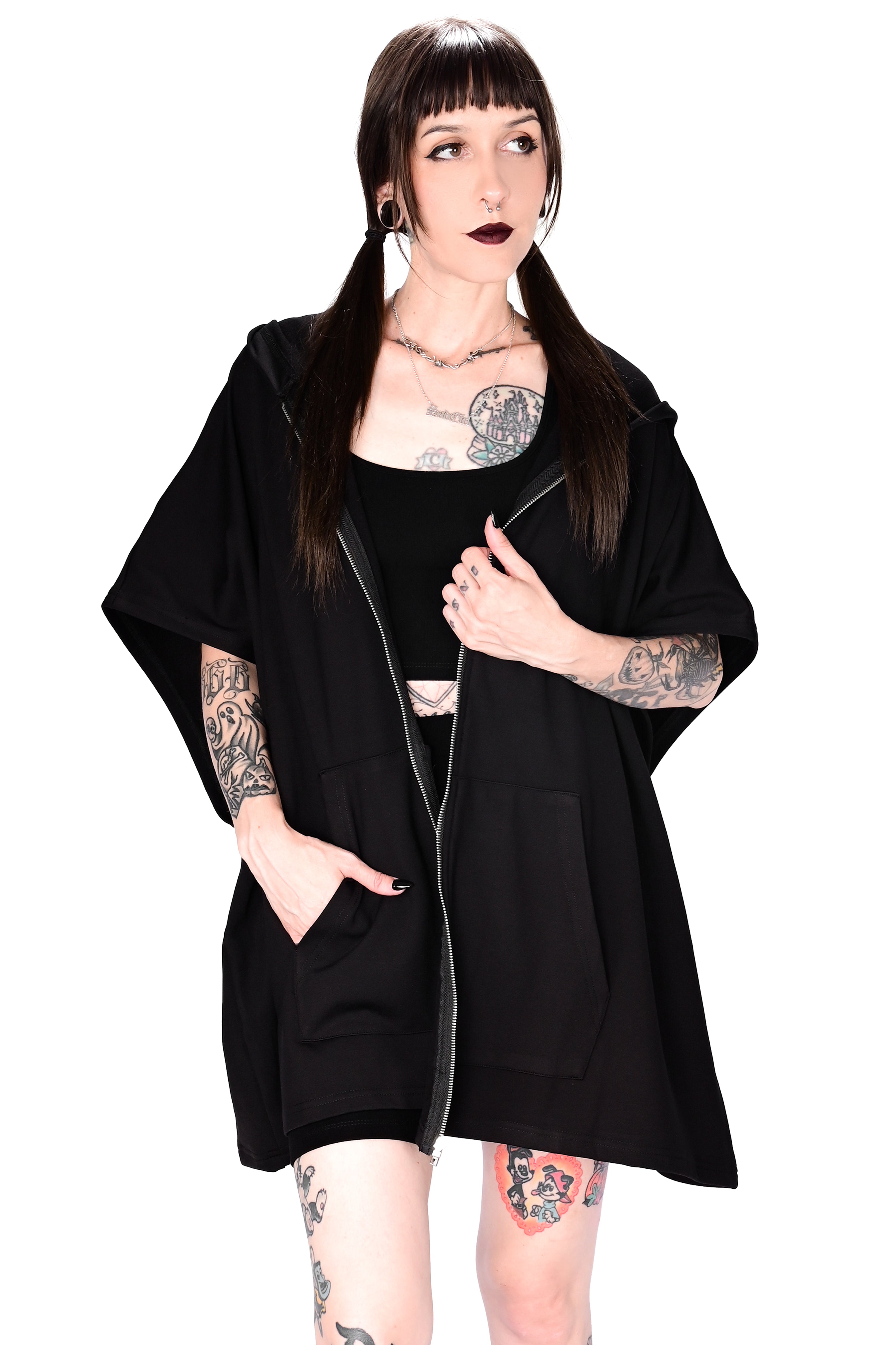 Avery Hooded Sleeveless Jacket