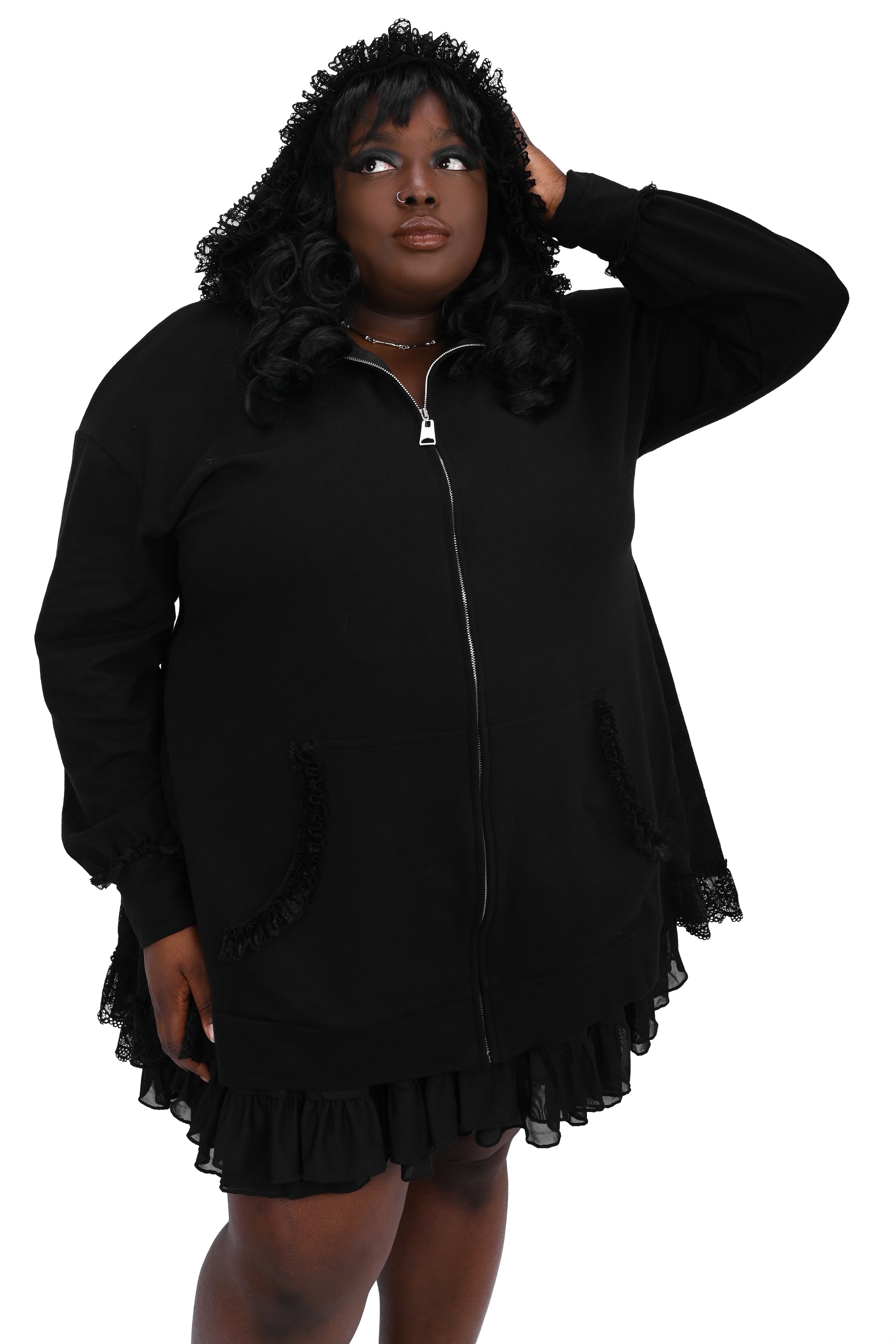 Lucy Ruffle Hoodie