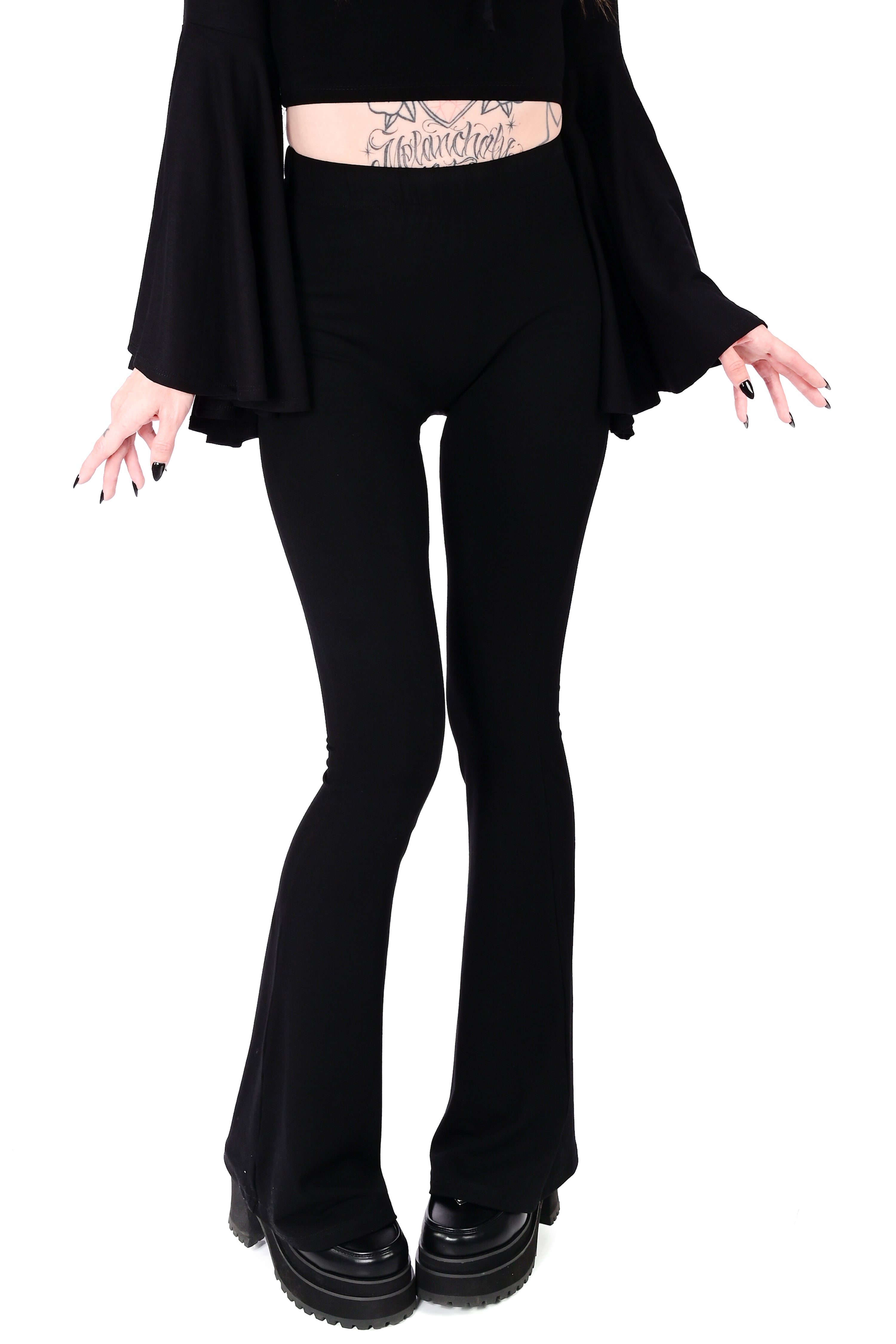 Black Seamless Flare Leggings 2.0