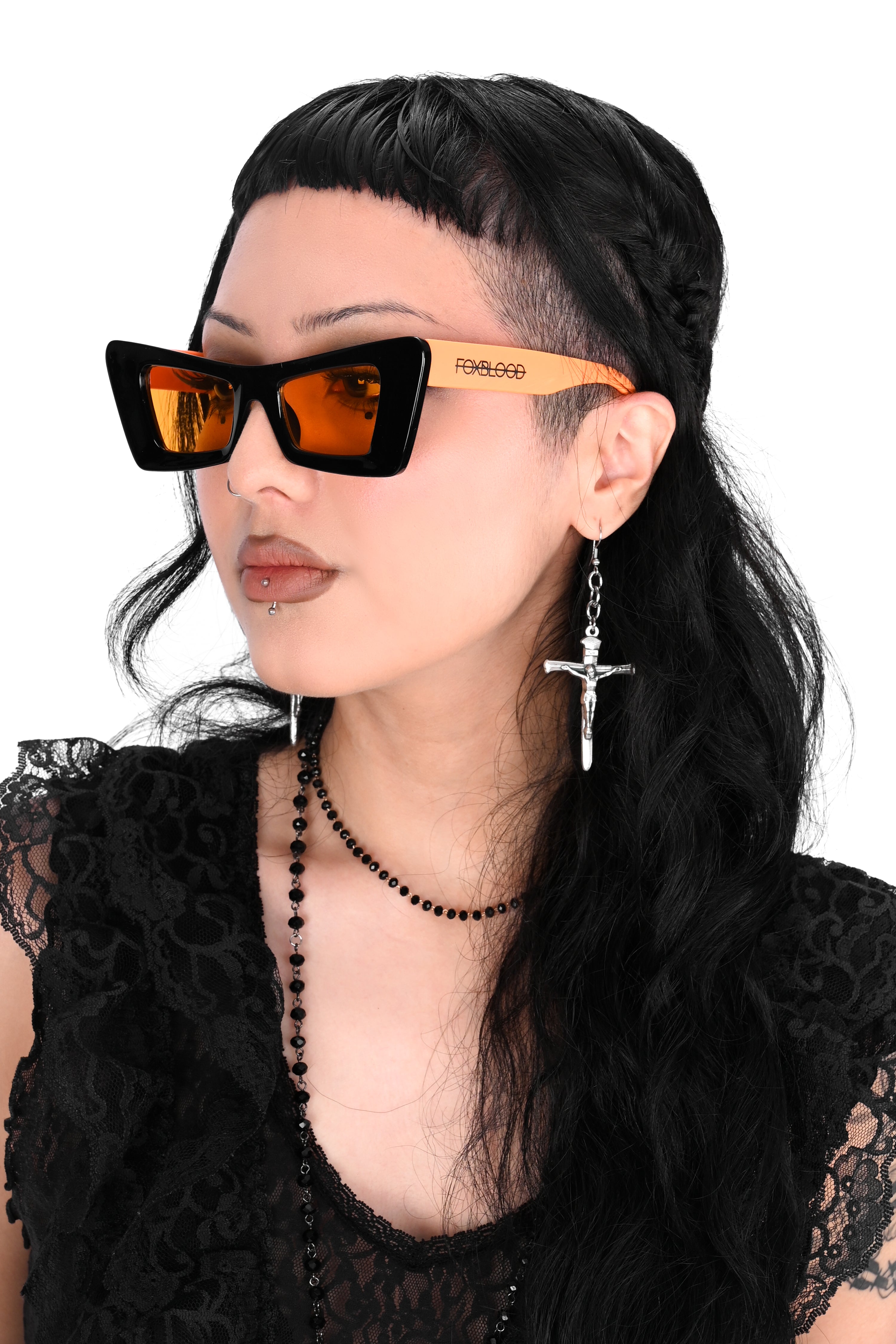 Skye Sunglasses - Orange/Black -No Restock!