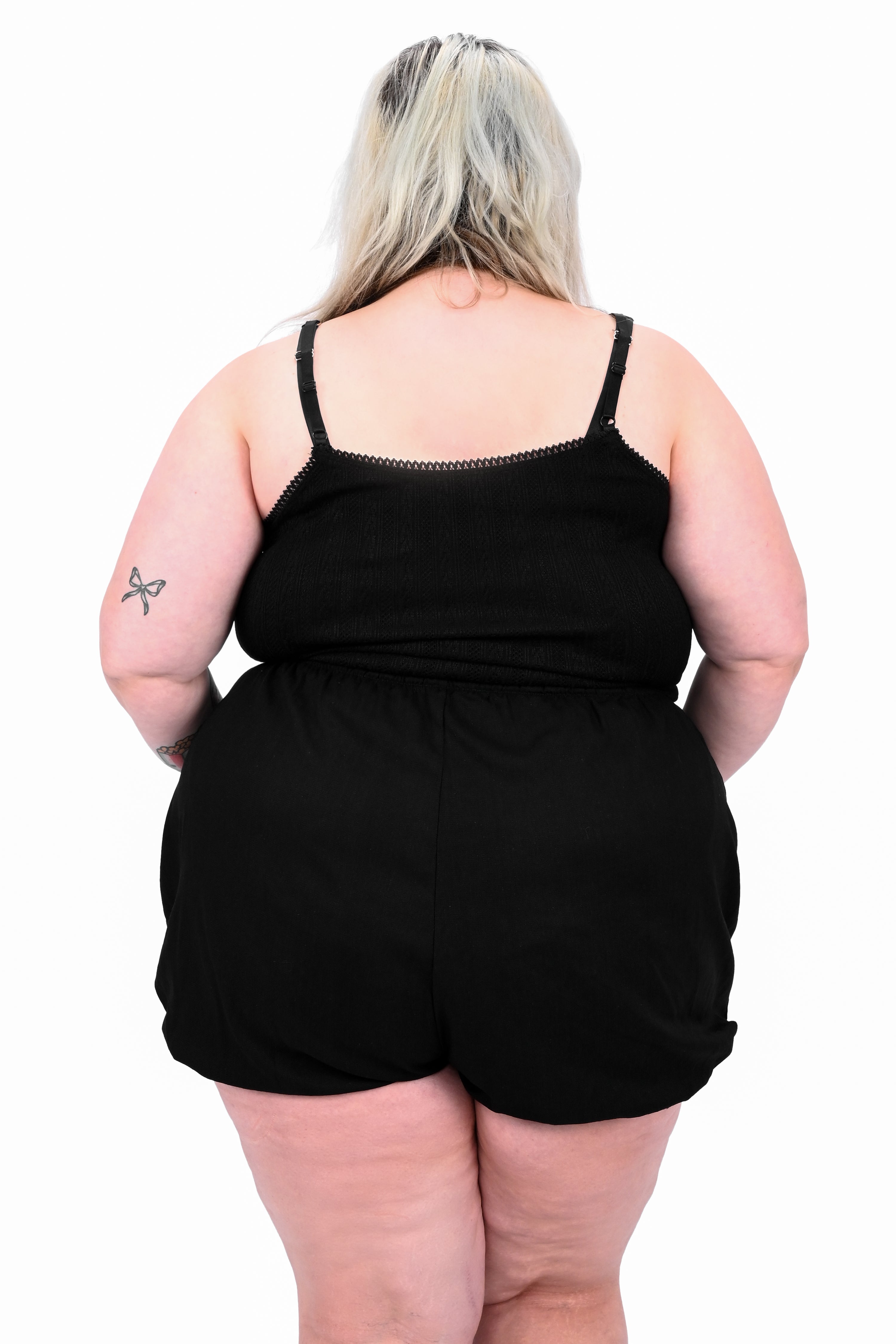 mini linen bloomer shorts
