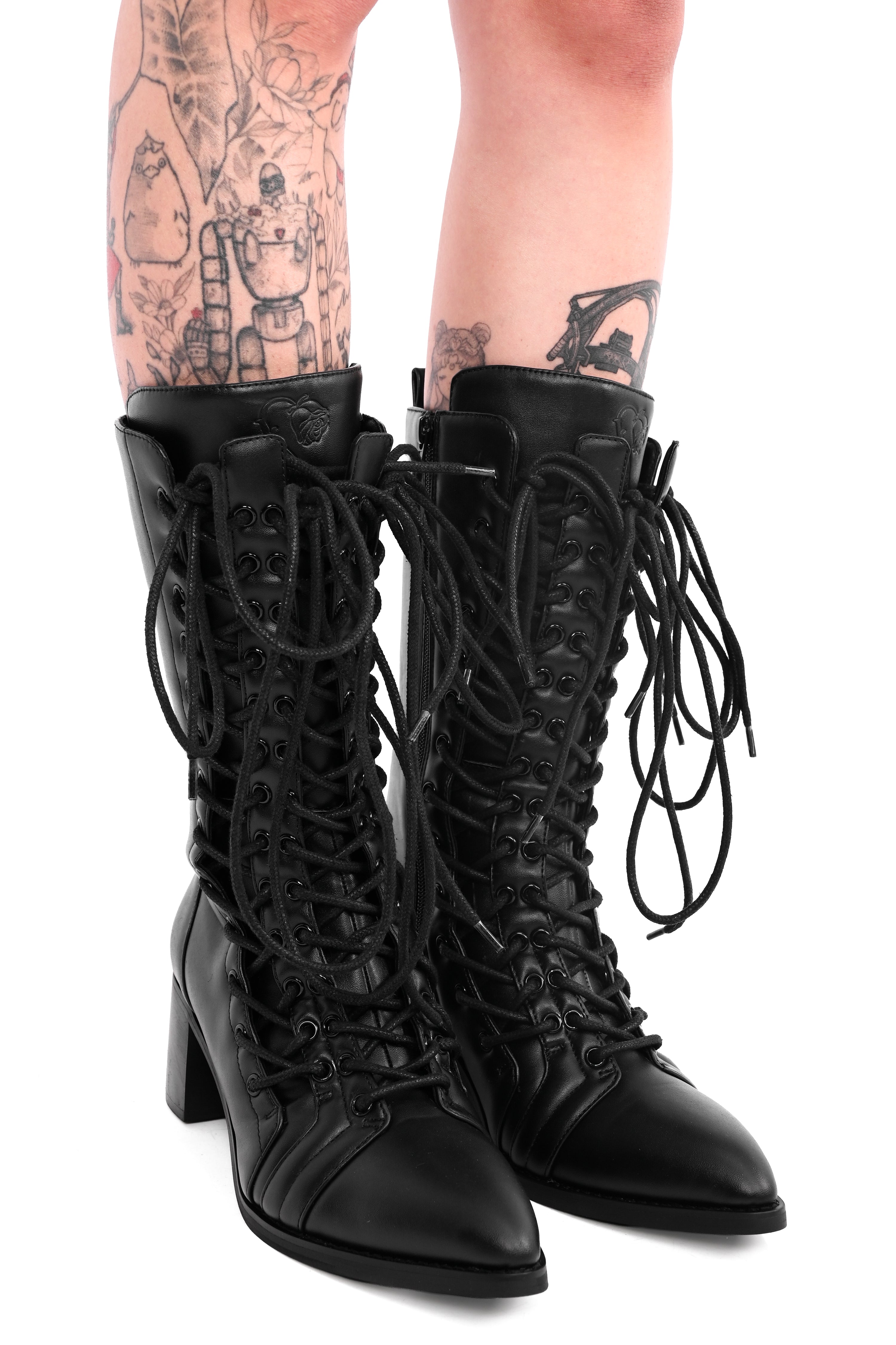 Zoey Corseted Boots - size 7 left! Sign Up for Restock Notifications!